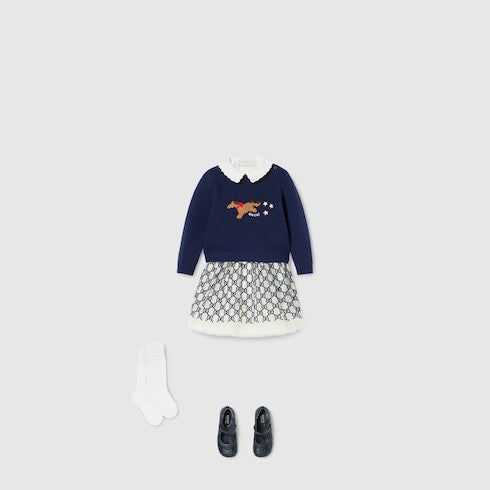 Baby wool sweater - dark blue