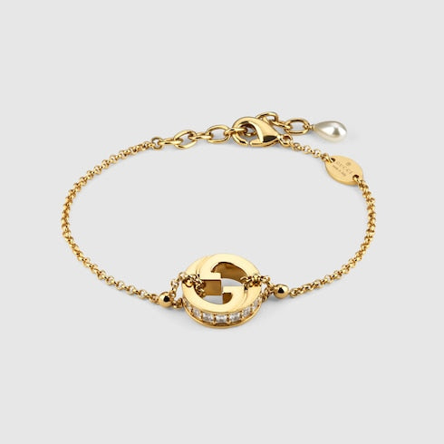 Gucci Blondie charm bracelet - light gold-toned brass