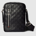GG Emblem small crossbody bag - black GG leather