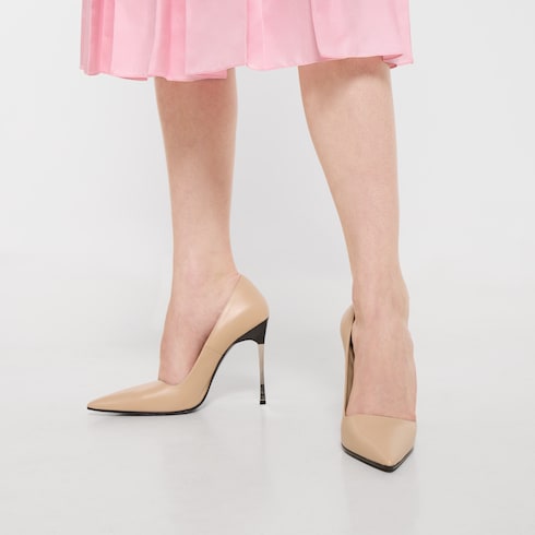 Women's Bombshell pump - beige leather