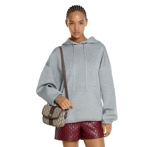 Ophidia small top handle bag - beige and brown GG fabric