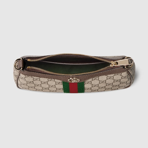 Ophidia small shoulder bag - beige and brown GG fabric
