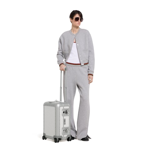 Gucci Porter cabin plus trolley - silver and white Supreme