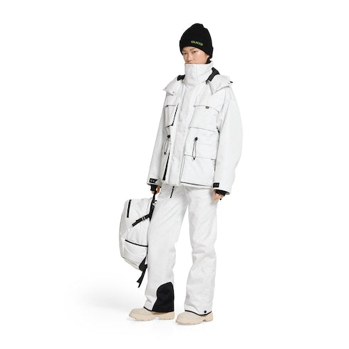 GG technical fabric jacquard pants - white