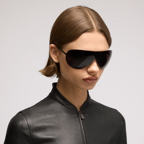 Mask frame sunglasses - black