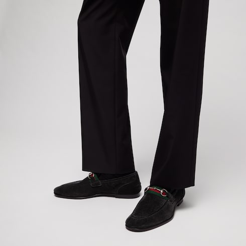 Men's Gucci Como loafer - black soft suede