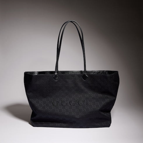 Gucci NY large tote bag - grey and black GG canvas
