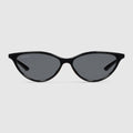 Cat-eye frame sunglasses - black