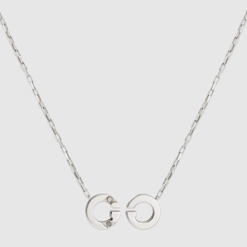 Gucci Interlocking pendant necklace - 925 sterling silver