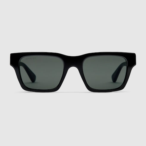 Rectangular frame sunglasses - black