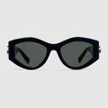 Oval frame sunglasses - black