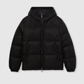 GG nylon canvas down jacket - black