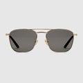 Square frame sunglasses - gold-toned