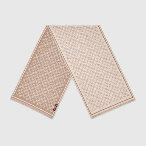 GG wool scarf - ivory