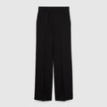 Pinstripe Gucci wool jacquard pants - black