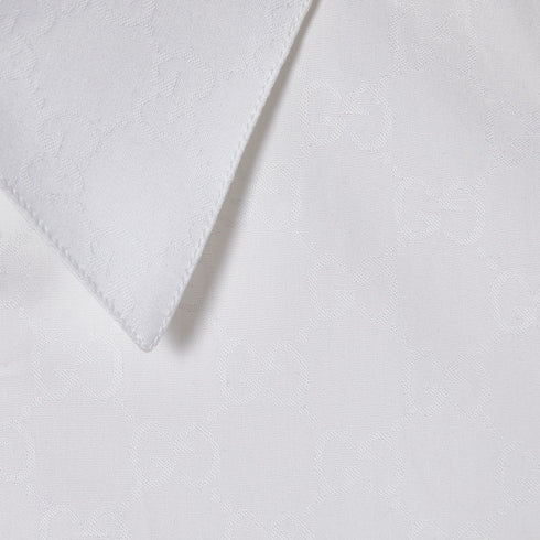 GG cotton poplin shirt - white