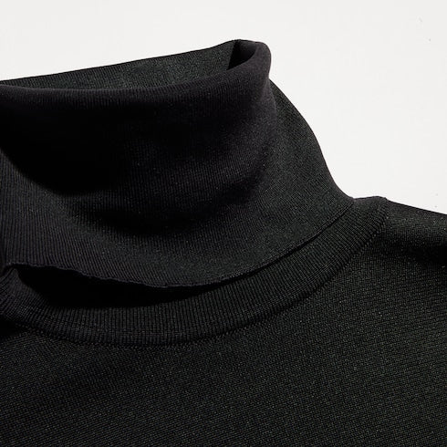 Extra fine silk sweater - black