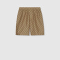 GG Supreme linen shorts - beige and ebony