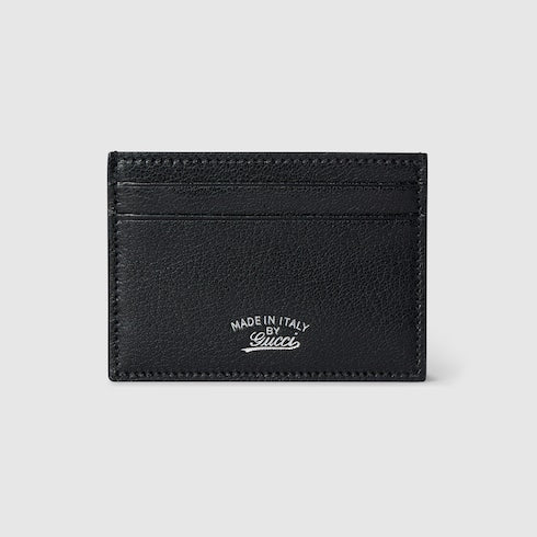 Lira card case - black leather