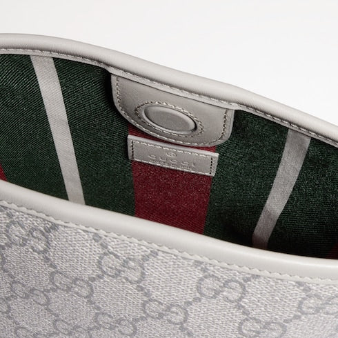 GG Emblem nano bucket bag - grey GG fabric