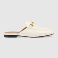 White Leather Princetown Slipper