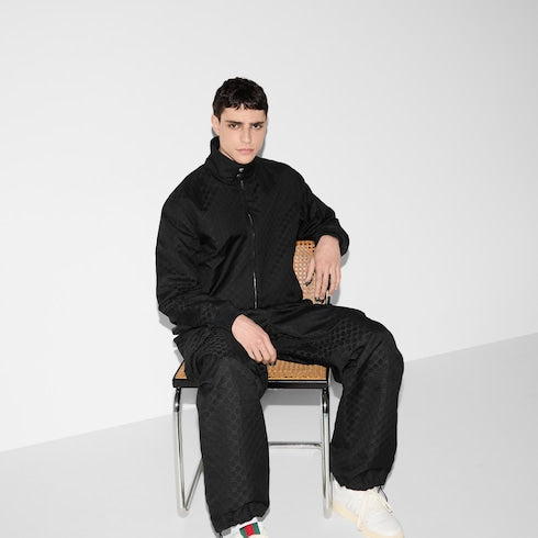 GG cotton ripstop jacket - black