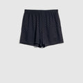 GG silk jacquard shorts - dark blue