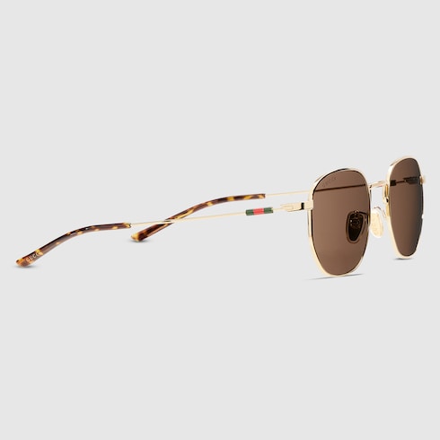 Round frame sunglasses - gold