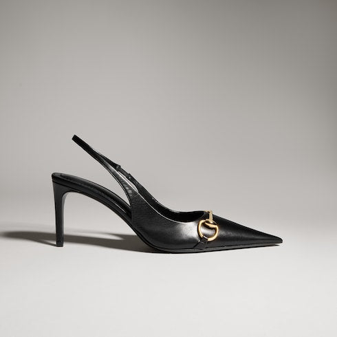 Women's Donna slingback pump - black leather