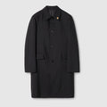 GG wool coat - black