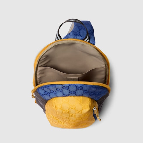 Children's GG nylon backpack - multicolor GG nylon