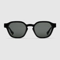 Oval frame sunglasses - black