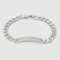 Diagonal Interlocking G bracelet - 925 sterling silver