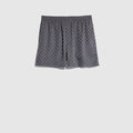 GG silk jacquard shorts - dark grey