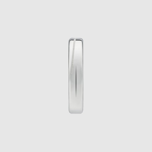 Diagonal Interlocking G thin ring - 925 sterling silver