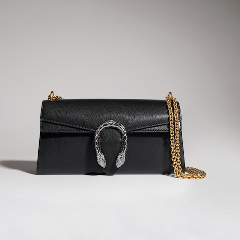 Dionysus medium shoulder bag - black leather