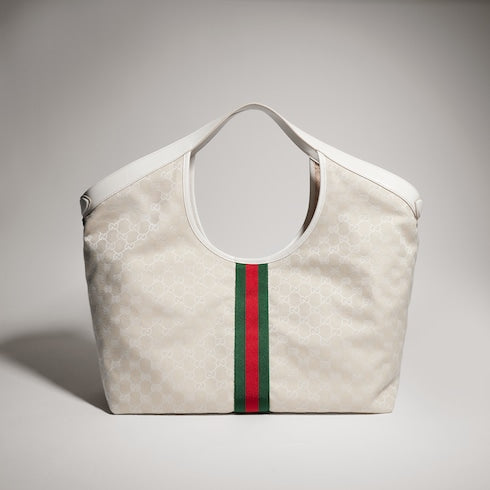 Gucci Giglio large tote bag - ivory GG canvas