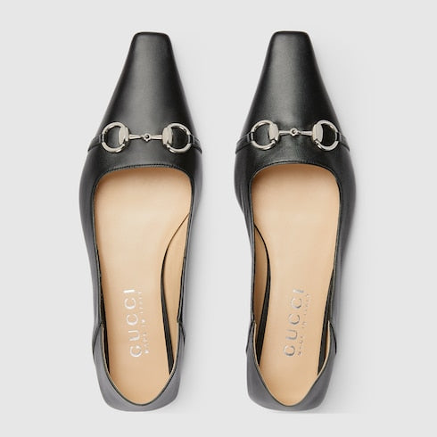 Women's Vittoria ballerina - black leather