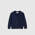 Children's GG cotton cardigan - navy