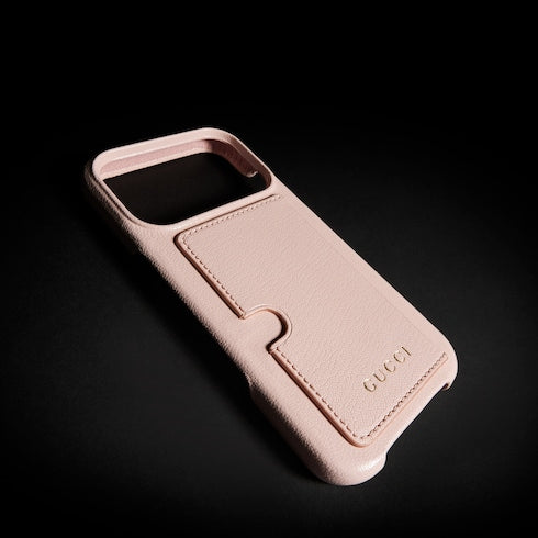 Case for iPhone 17 Pro - light pink leather