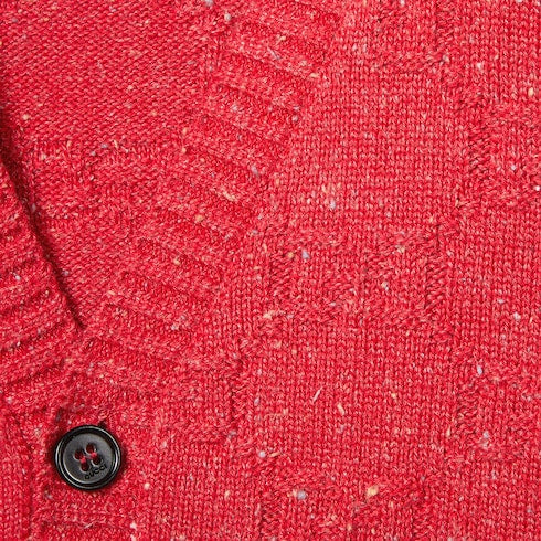 Children's GG cotton cardigan - red