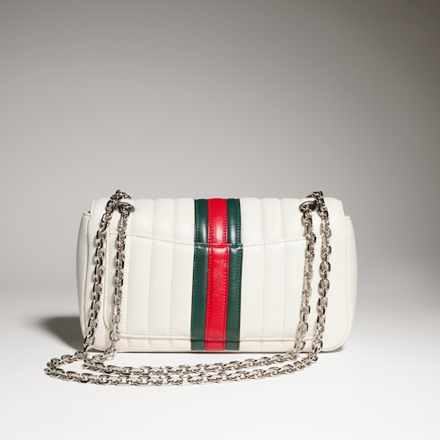 Jetset GG Marmont medium shoulder bag - white leather