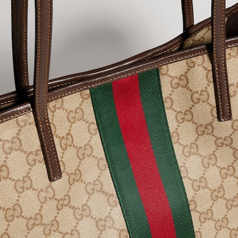 Gucci Tribeca large tote bag - sand and brown GG canvas