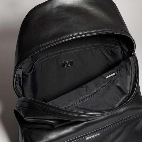 Gucci Tag large backpack - black leather