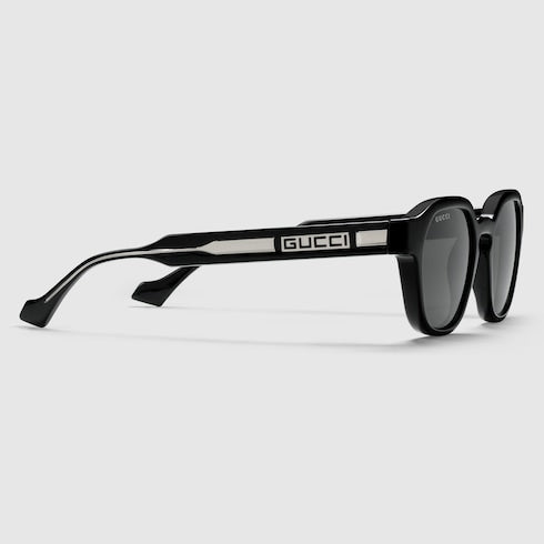 Oval frame sunglasses - black