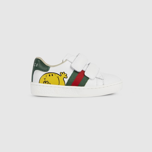 Toddler Gucci Ace sneakers - white leather