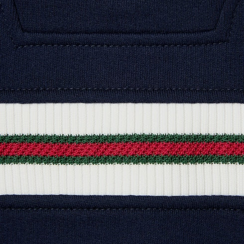 Children's cotton hooded sweatshirt - dark blue