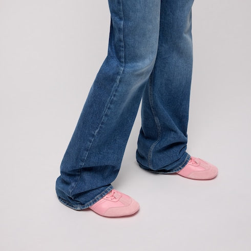 Women's Flex sneaker - pink suede and leather