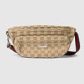 Gucci Tag small crossbody bag - sand and brown GG canvas