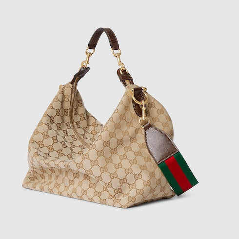 Brera medium crossbody bag - sand and brown GG canvas